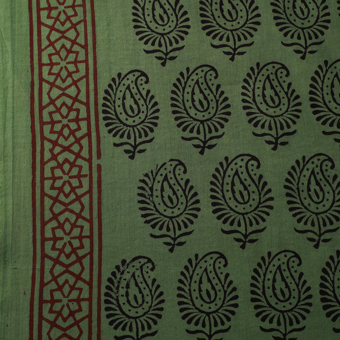 Bagh Hand Block Print Natural Dyed Cotton Fabric 19