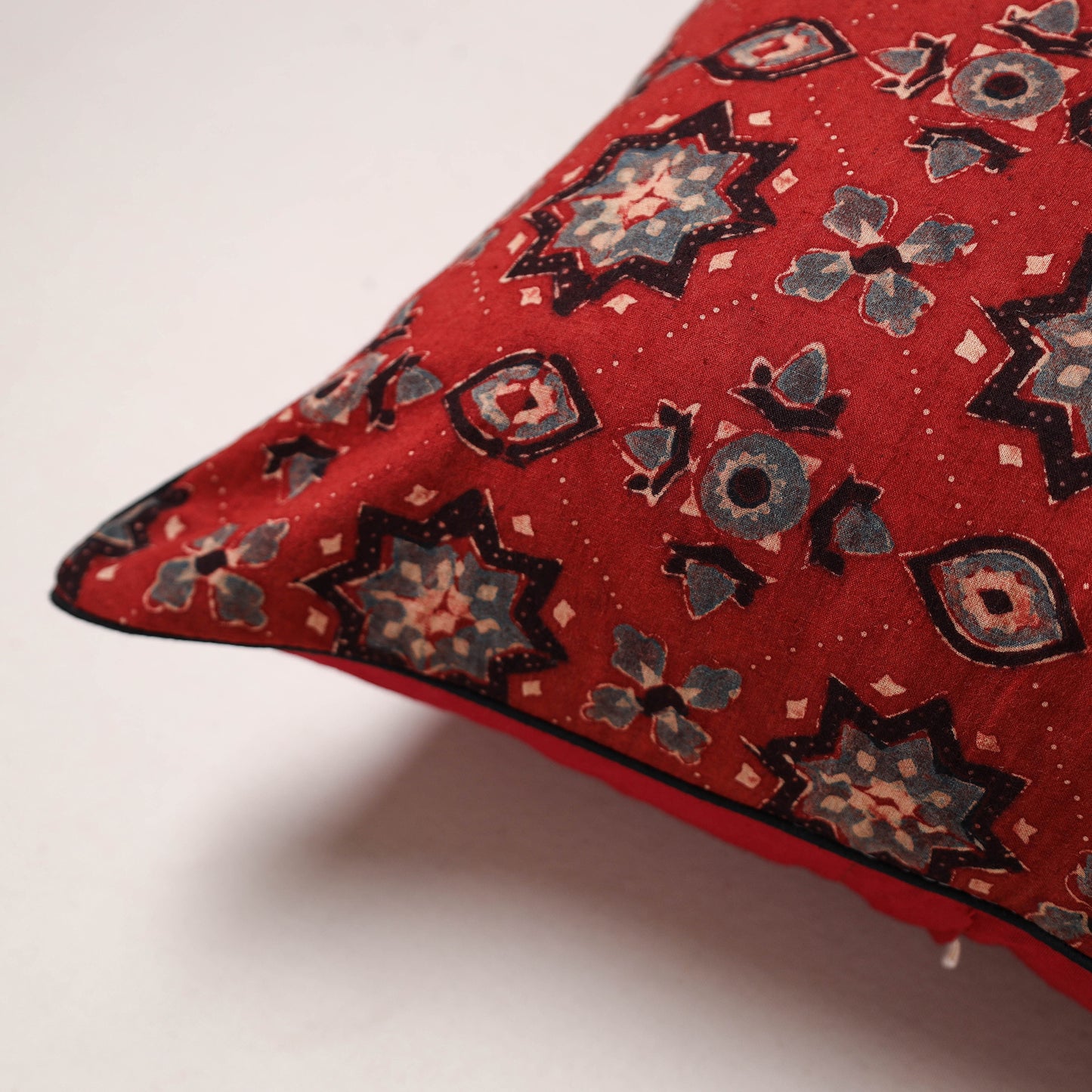 Ajrakh Print Cushion Cover (16 x 16 in) 02
