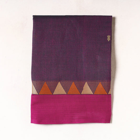 Purple - Kanchipuram Cotton Precut Fabric (1.55 Meter)