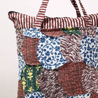 kantha block print shopping bag