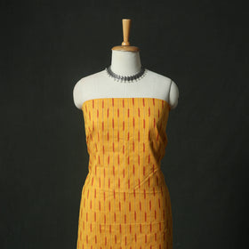 Pochampally Ikat Weave Cotton 2pc Unstitched Dress Material Kurta Set 17