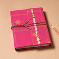 Fabric Cover Handmade Paper Notebook with Thread Lock