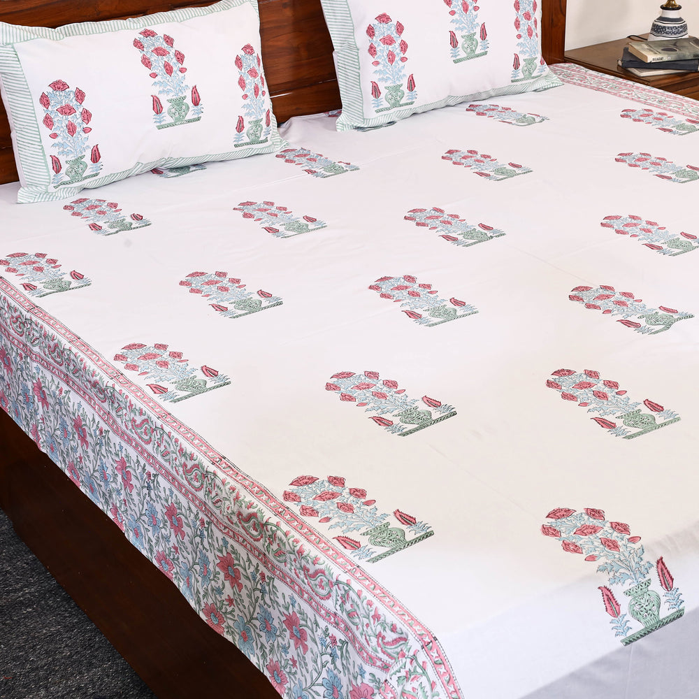 Sanganeri Double Bed Cover