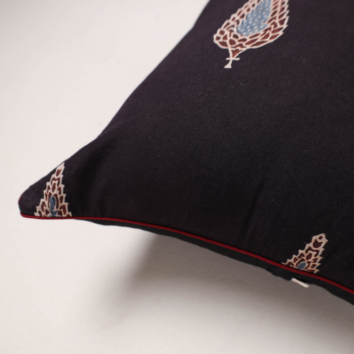 Ajrakh Print Cushion Cover (16 x 16 in) 01