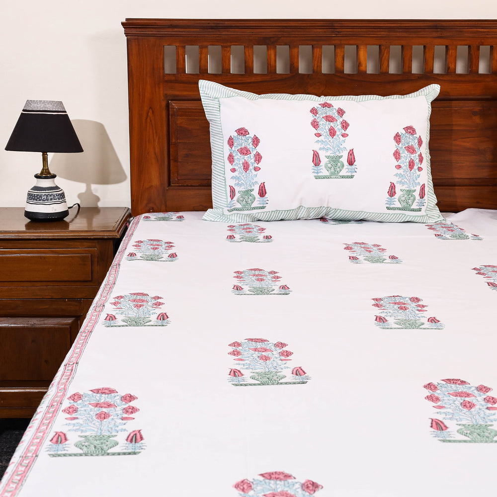 Sanganeri Double Bed Cover