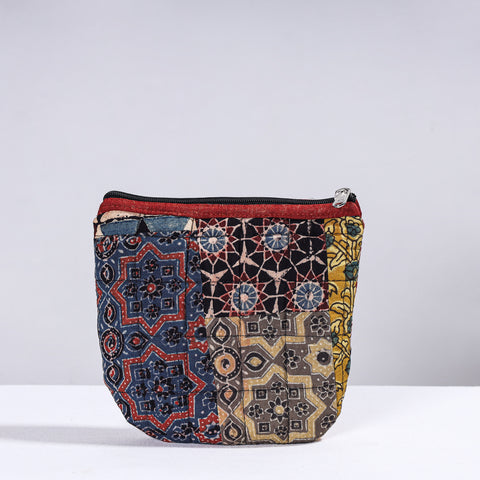  Handmade Cotton Fabric Quilted Patchwork Utility Pouch 