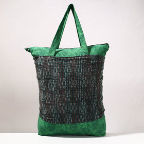 kantha block print shopping bag
