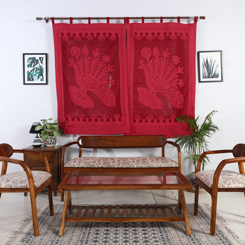 Applique Cutwork Window Curtain