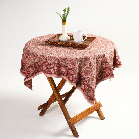 kalamkari block printed table cover