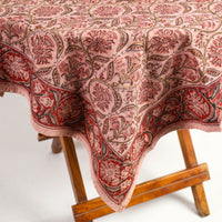 kalamkari block printed table cover