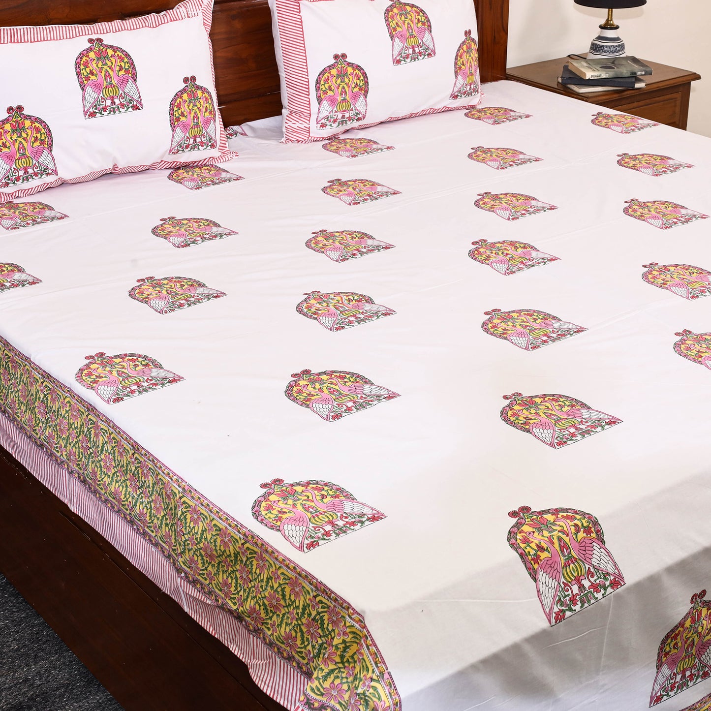 Sanganeri Double Bed Cover