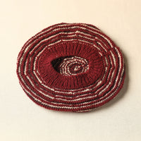 Maroon - Kumaun Hand Knitted Woolen Beret Cap 59