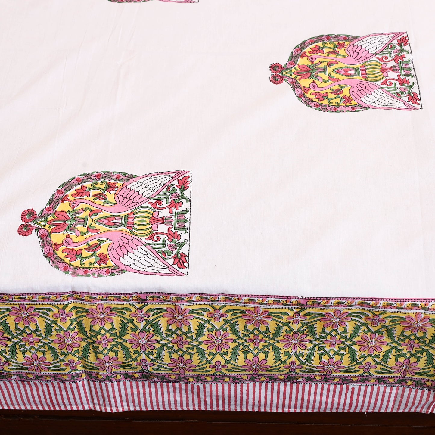 Sanganeri Double Bed Cover