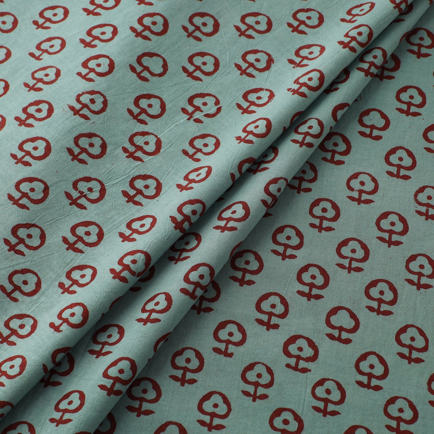 Bagh Hand Block Print Natural Dyed Cotton Fabric 24