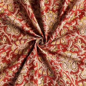 Red Pedana Kalamkari Block Print Cotton Table Cover