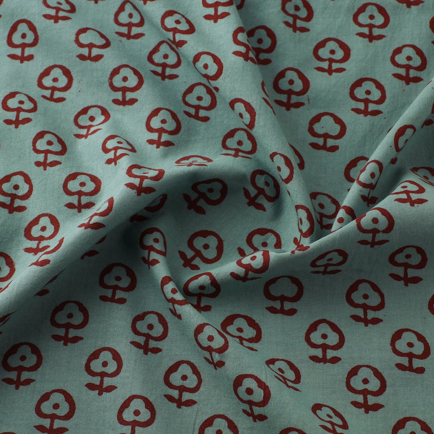 Bagh Hand Block Print Natural Dyed Cotton Fabric 24