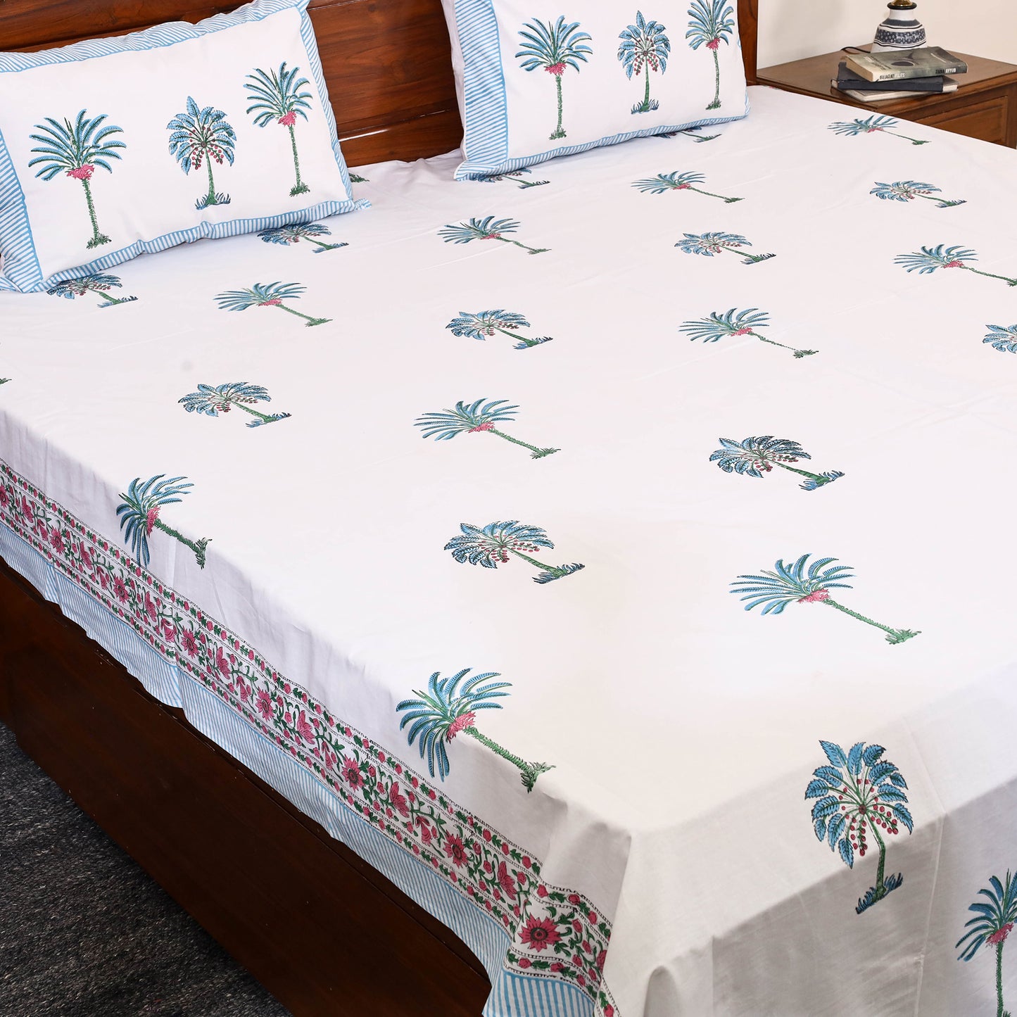 Sanganeri Double Bed Cover