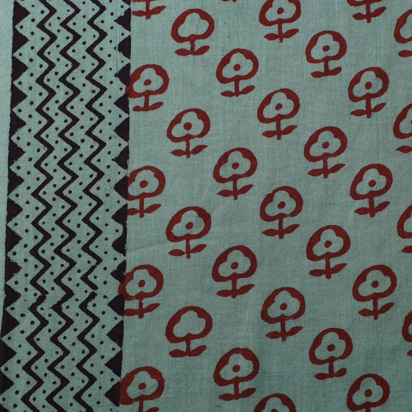 Bagh Hand Block Print Natural Dyed Cotton Fabric 24