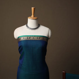 Dharwad Mercerised Cotton 3pc Unstitched Dress Material Suit Set with Woven Border 21
