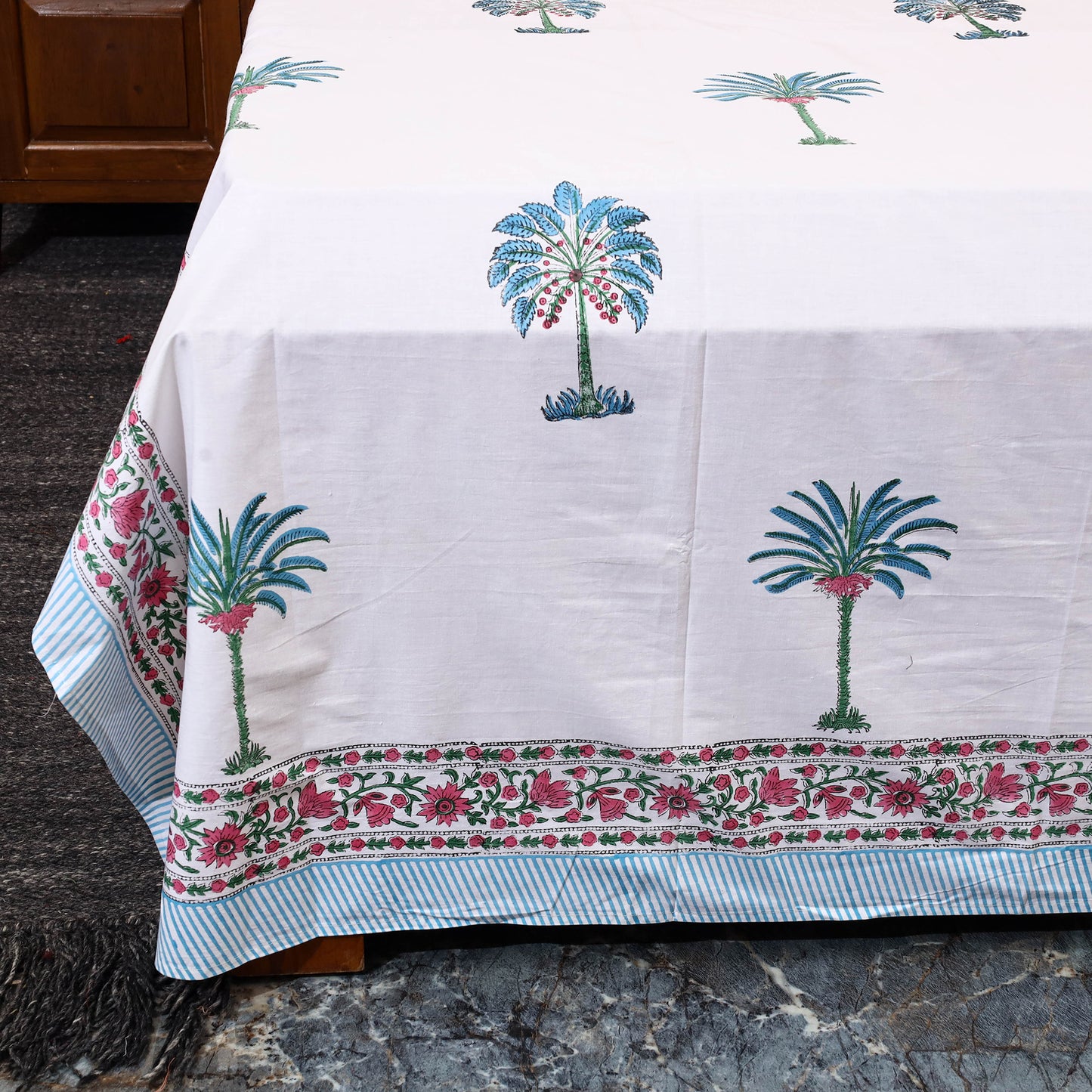 Sanganeri Double Bed Cover