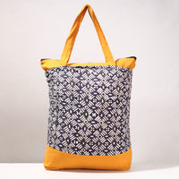 kantha block print shopping bag