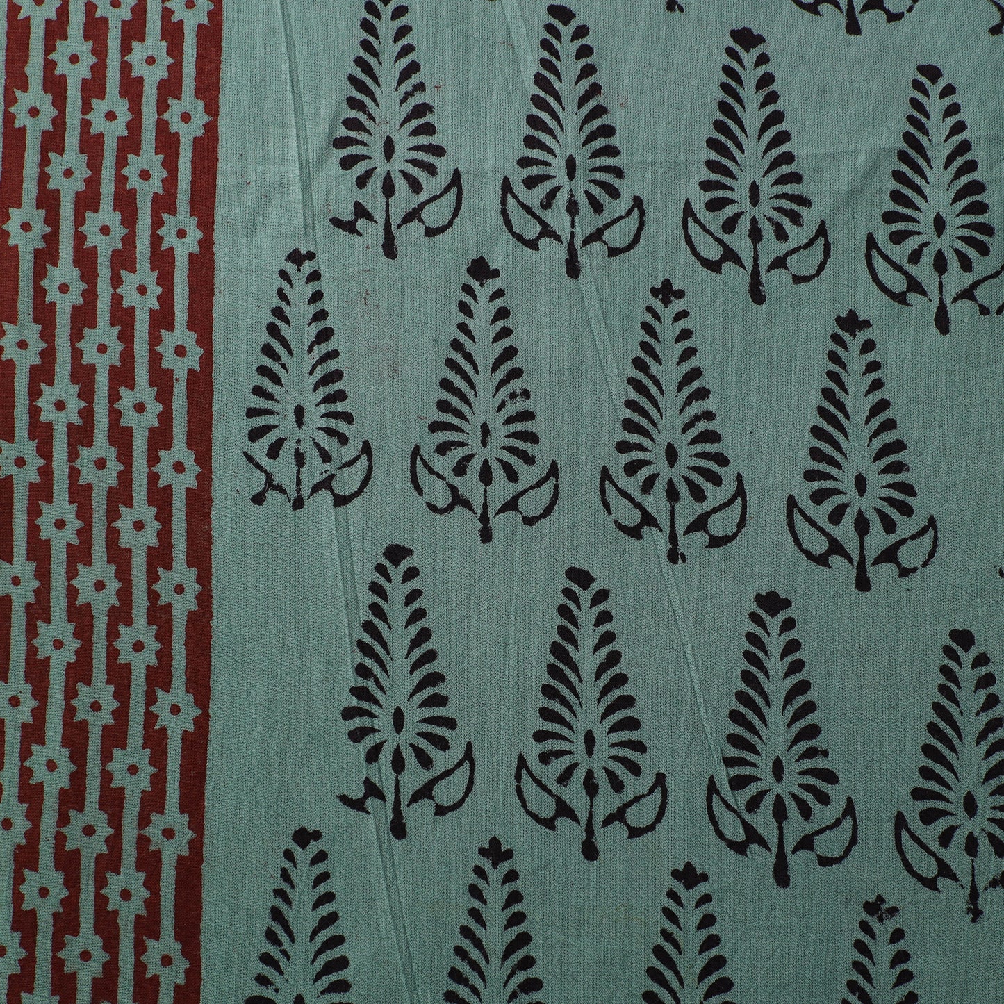 Bagh Hand Block Print Natural Dyed Cotton Fabric 25