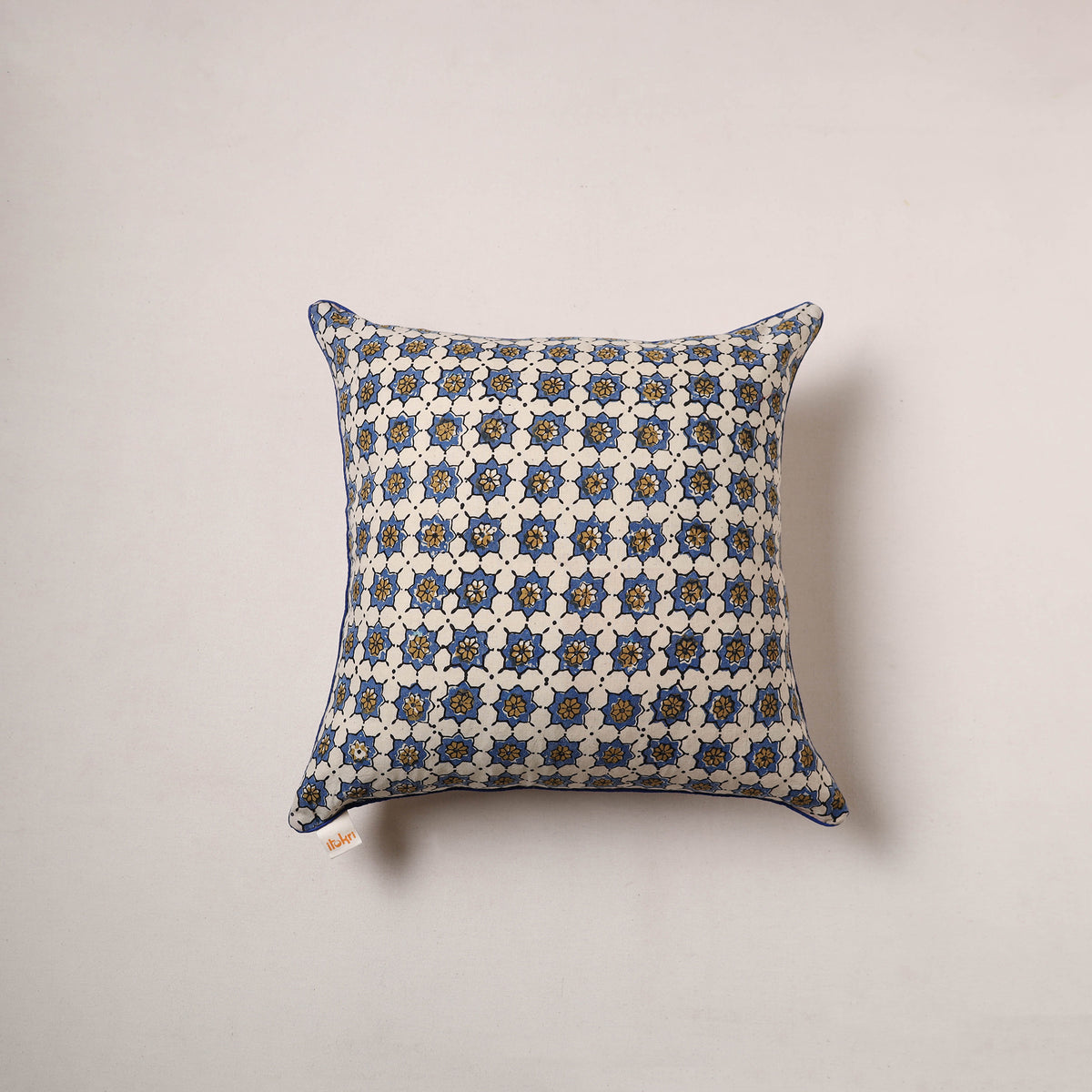Ajrakh Print Cushion Cover (16 x 16 in) 05