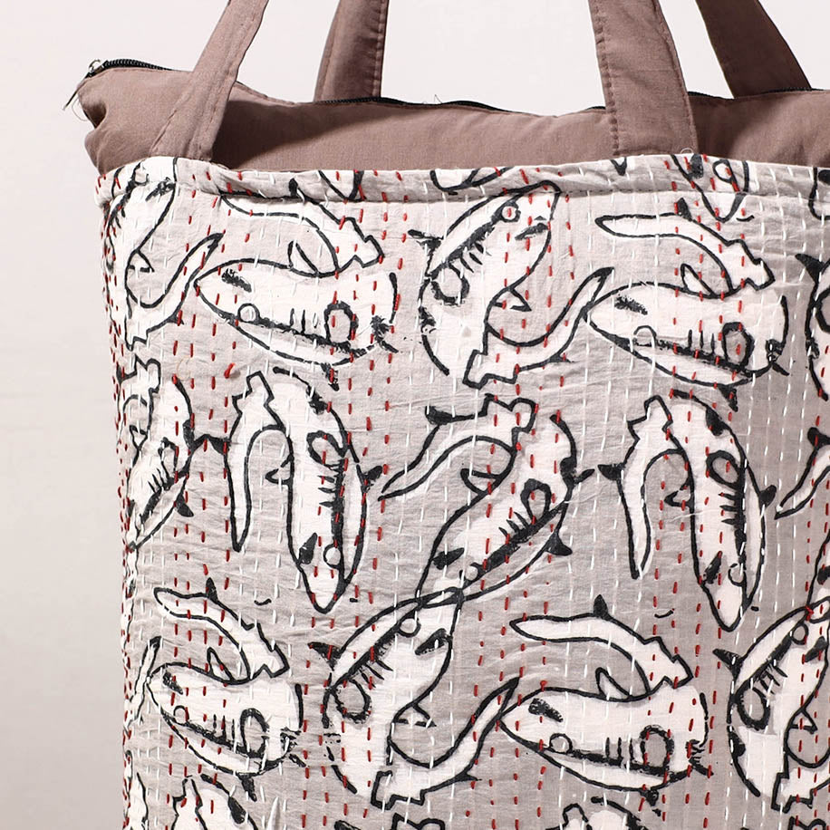 kantha shopping bag