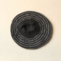 Grey - Kumaun Hand Knitted Woolen Beret Cap 63