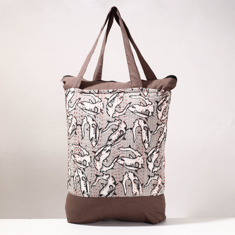 kantha shopping bag