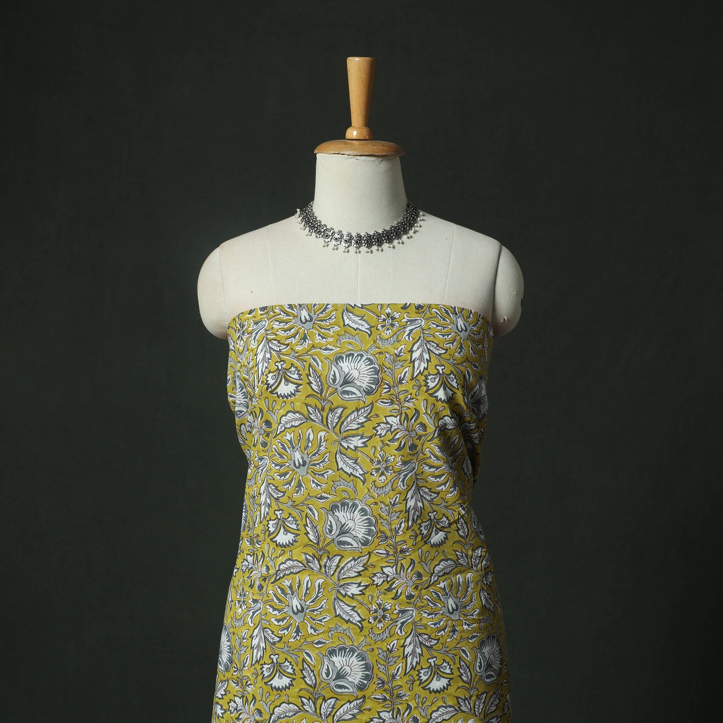 Sanganeri Hand Block Print Cotton 2pc Unstitched Dress Material Kurta Set 22