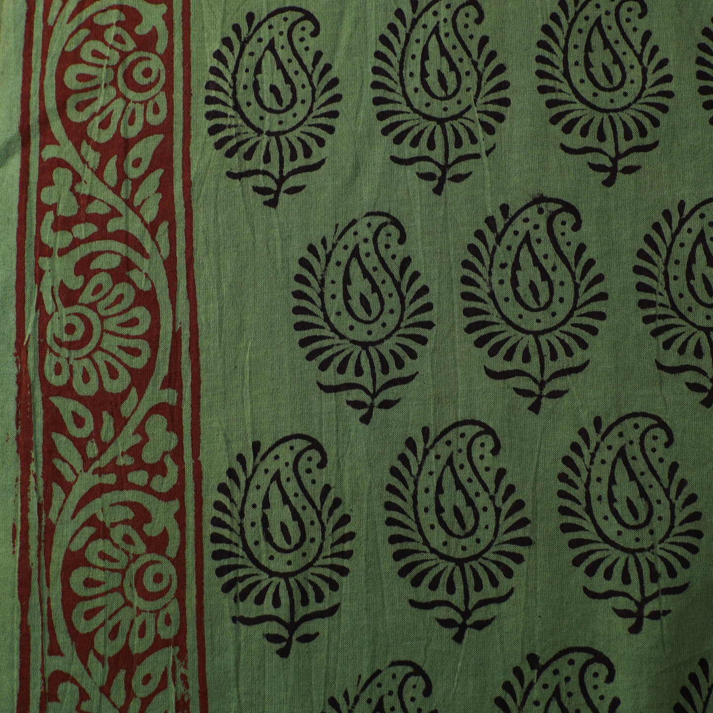 Bagh Hand Block Print Natural Dyed Cotton Fabric 28