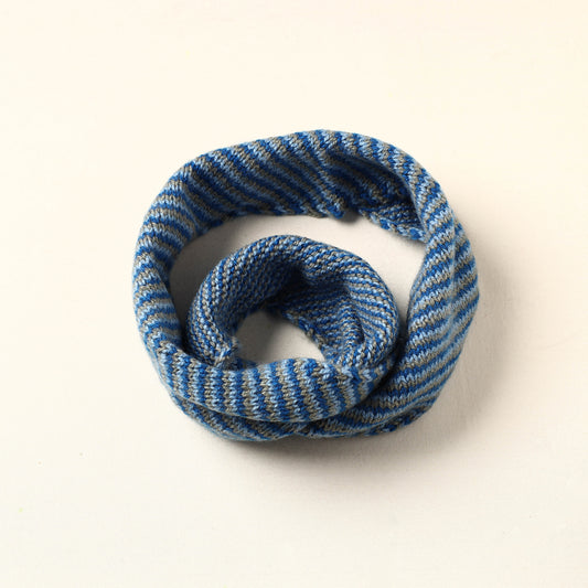 Blue - Kumaun Hand Knitted Woolen Neck Warmer