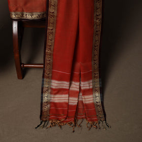 Dharwad Mercerised Cotton 3pc Unstitched Dress Material Suit Set with Woven Border 23