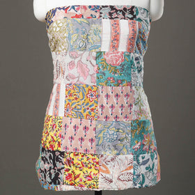 Multicolor - sanganeri patchwork unstitched kurta material