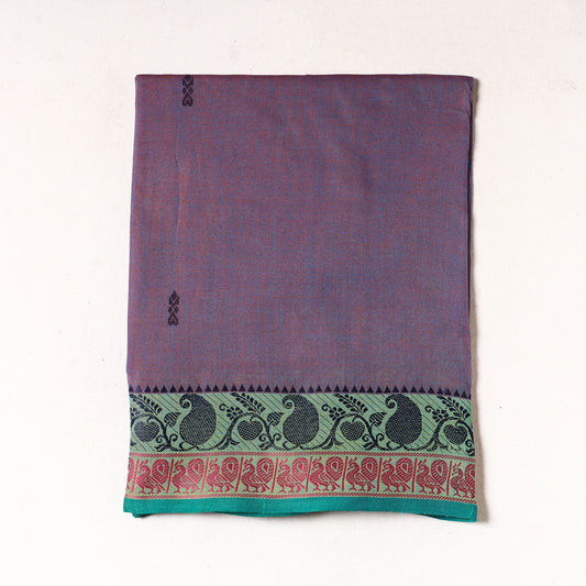 Purple - Kanchipuram Cotton Precut Fabric (1.7 Meter)
