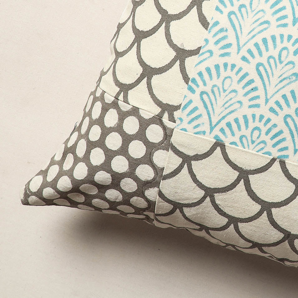  Block Printed Cushion Cover 