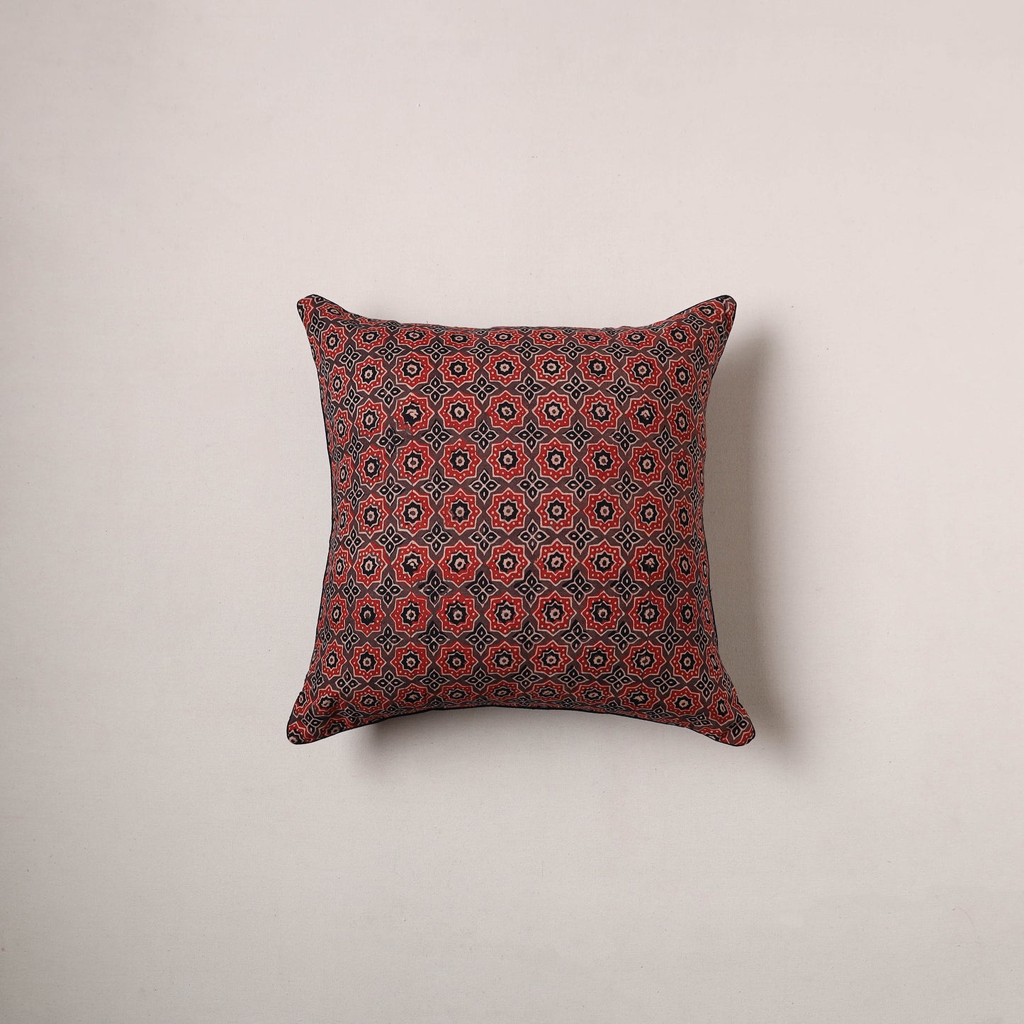 Ajrakh Print Cushion Cover (16 x 16 in) 07