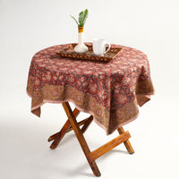 kalamkari block printed table cover