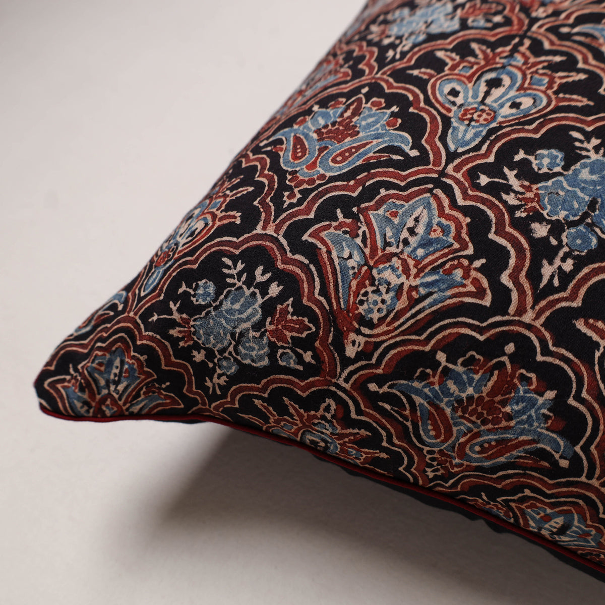 Ajrakh Print Cushion Cover (16 x 16 in) 08