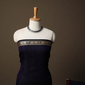 Dharwad Mercerised Cotton 3pc Unstitched Dress Material Suit Set with Woven Border 25