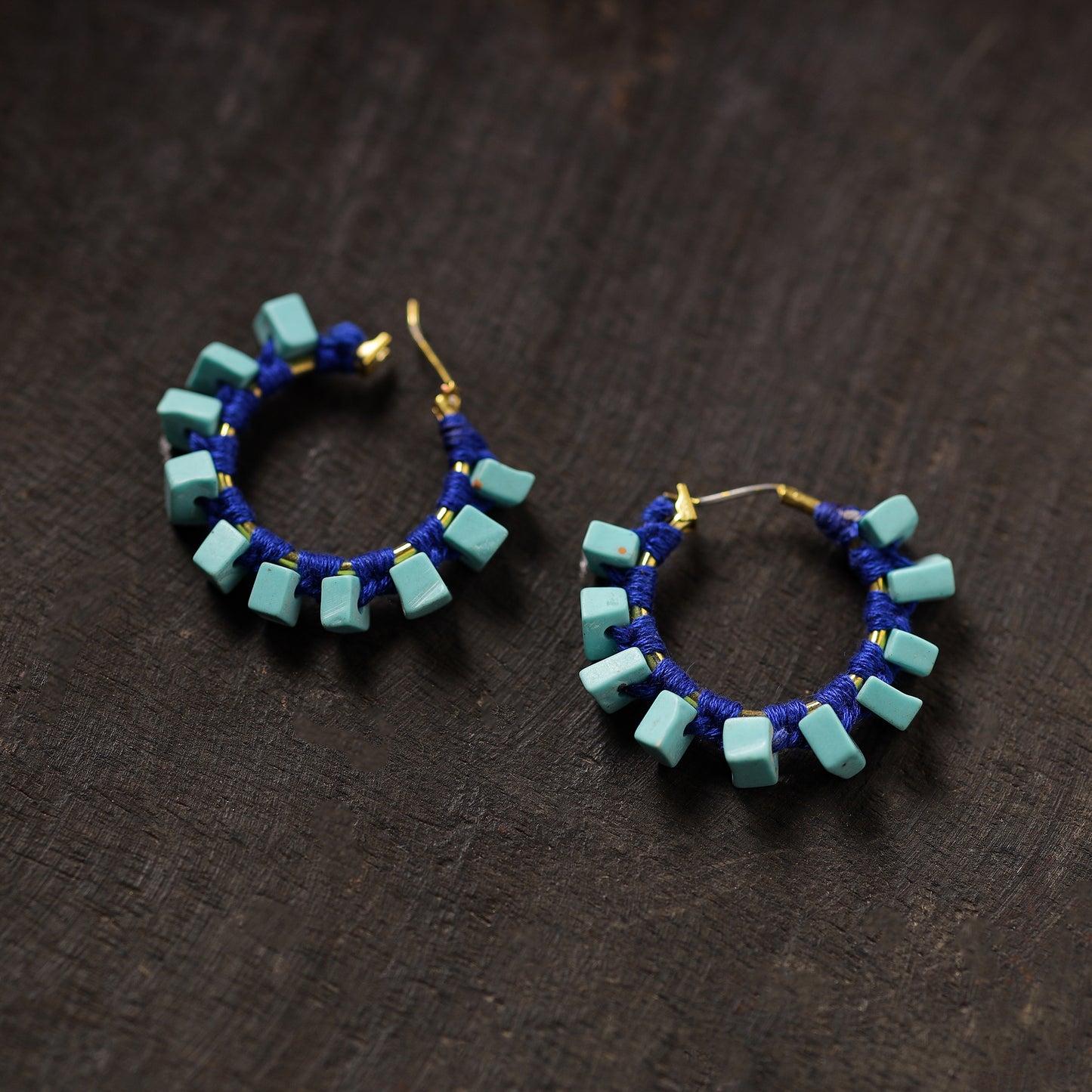 Aaliya Handmade Thread & Stone Work Earrings 05