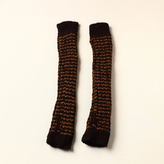 Brown - Kumaun Hand Knitted Woolen Hand Warmer