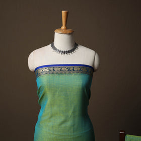 Dharwad Mercerised Cotton 3pc Unstitched Dress Material Suit Set with Woven Border 26