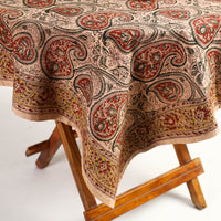 kalamkari block printed table cover