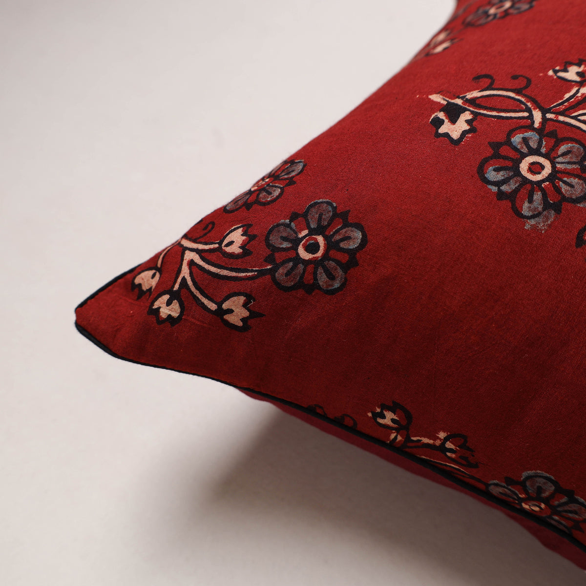 Ajrakh Print Cushion Cover (16 x 16 in) 11