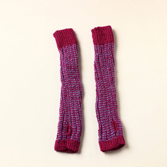 Pink - Kumaun Hand Knitted Woolen Hand Warmer