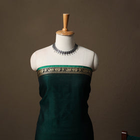 Dharwad Mercerised Cotton 3pc Unstitched Dress Material Suit Set with Woven Border 28