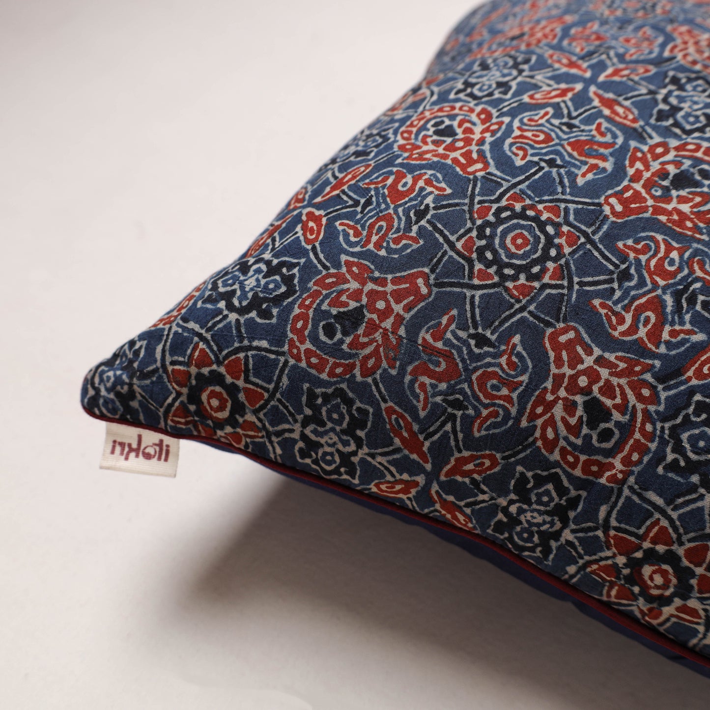 Ajrakh Print Cushion Cover (16 x 16 in) 12