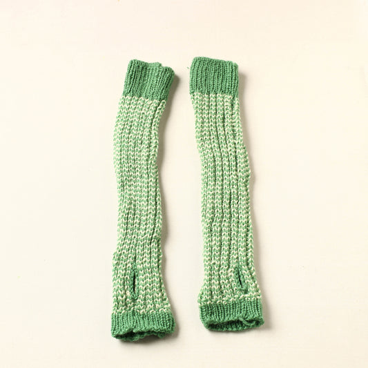 Green - Kumaun Hand Knitted Woolen Hand Warmer